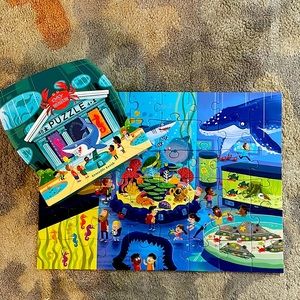 Crocodile Creek “Day at the Museum” 48 piece puzzle